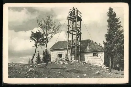 AK Waldeggerhütte, Berghütte des Oe. T.-K. auf der Hohen Wand