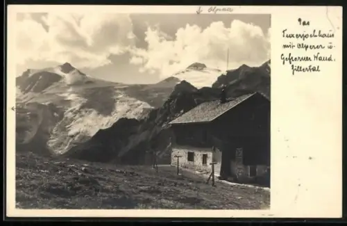AK Tuxerjochhaus mit Olperer u Gefrorener Wand