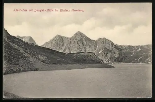 AK Douglas-Hütte am Lüner-See bei Bludenz