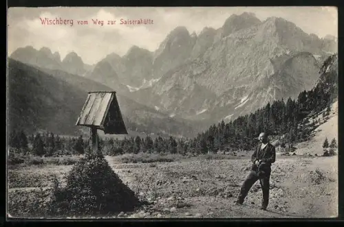 AK Malborgeth, Wischberg vom Weg zur Saiserahütte