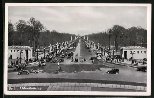 AK Berlin-Tiergarten, Blick auf Ost-West-Achse