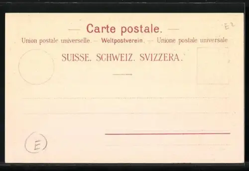AK Briefmarken aus der Schweiz mit Blumen