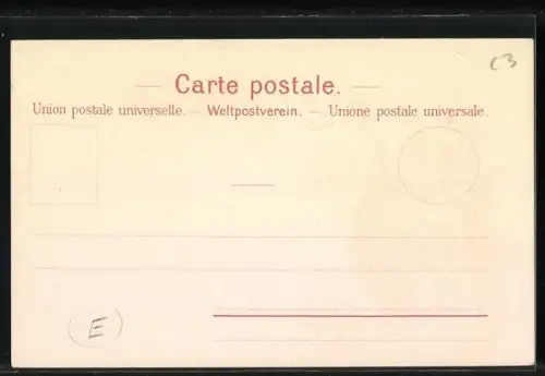 Lithographie Basel, die ersten Briefmarken der Schweiz, Wappen mit Fabeltier und Kirche