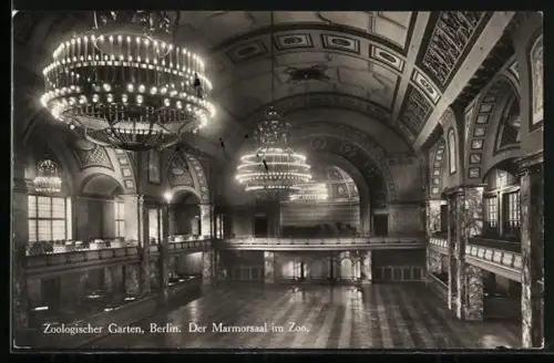 AK Berlin, Zoologischer Garten, Der Marmorsaal