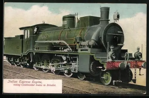 AK Express: Bologna-Birndisi, Eisenbahn-Lokomotive