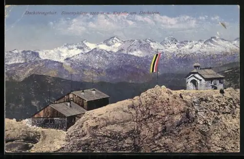AK Simonyhütte, Berghütte und Kapelle am Dachstein
