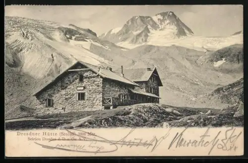 AK Dresdner Hütte, Berghütte im Stubaital