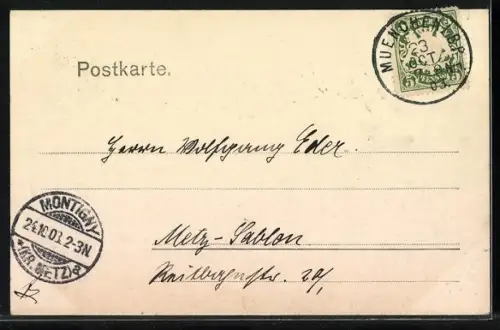 AK München, Maximiliansplatz mit Strassenbahn aus der Vogelschau
