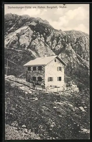 AK Starkenburger Hütte, Berghütte am Hohen Burgstall, Stubai