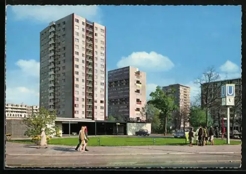 AK Berlin, Hochhäuser im Hansaviertel