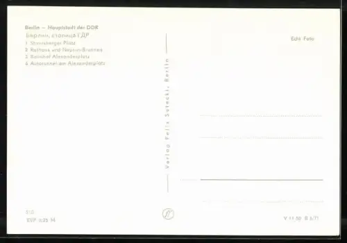 AK Berlin, Strausberger Platz, Bahnhof Alexanderplatz und Rathaus
