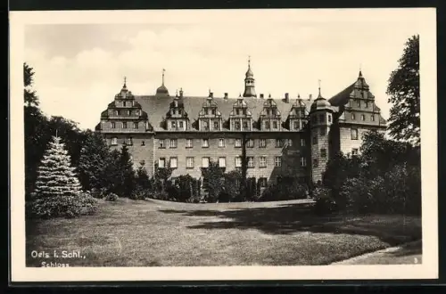 AK Oels, Ansicht vom Schloss