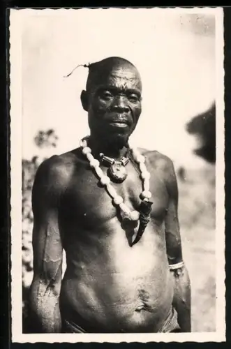 AK Gouni-Gaya, Type Mousseille, afrikanischer Mann im Portrait