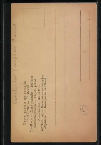 AK Felix Weingartner, Österr. Komponist und Dirigent