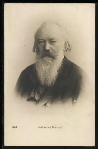 AK Portrait des Musikers Johannes Brahms