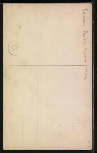 AK Opernsänger Johannes Messchaert mit Hut