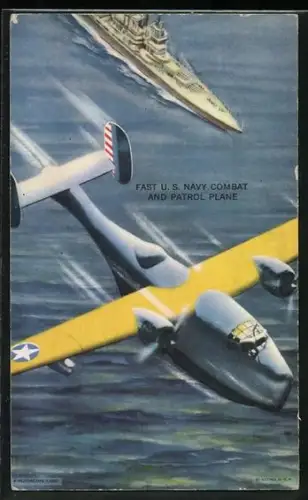AK Fast U.S. Navy Combat and Patrol Plane, Flugzeug und Kriegsschiff der U.S.A.