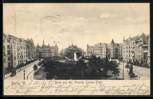 AK Berlin-Schöneberg, Blick auf den Viktoria-Luise-Platz