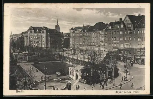 AK Berlin-Schöneberg, Partie am Bayerischen Platz