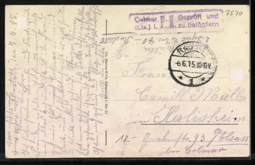 AK Rastatt, Strassenpartie am Karlruher Tor