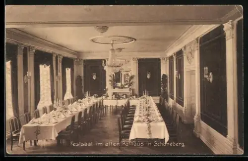 AK Schöneberg, Festsaal im alten Rathaus