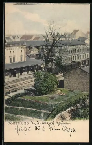 AK Dortmund, Bahnhof mit Vehmlinde
