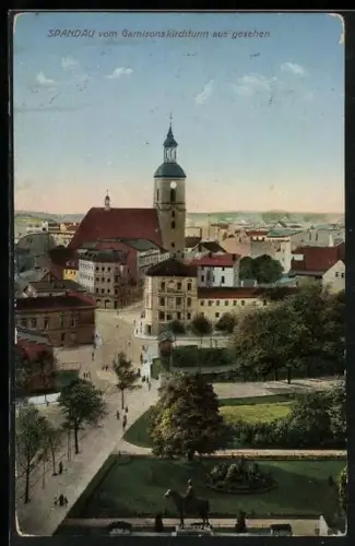 AK Berlin-Spandau, Stadtansicht vom Garnisonskirchturm