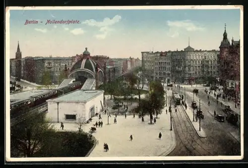 AK Berlin-Schöneberg, Nollendorfplatz, Bahnhof, Strassenbahn