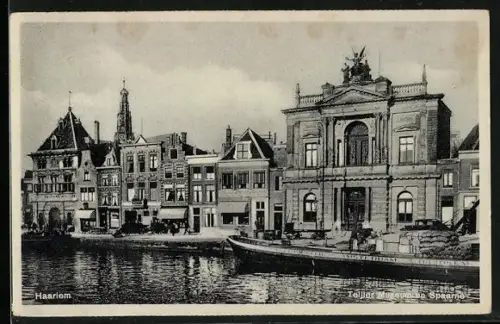 AK Haarlem, Teijer Museum en Spaarne