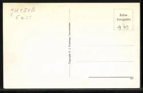 AK Metslawier, Ortspartie mit Blick zur Kirche