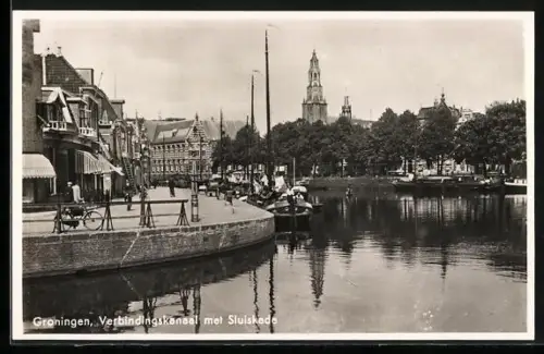 AK Groningen, Verbindungskanal met Sluiskade, Boote