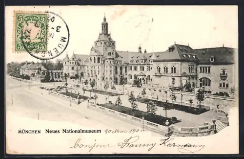 AK München, Neues Nationalmuseum