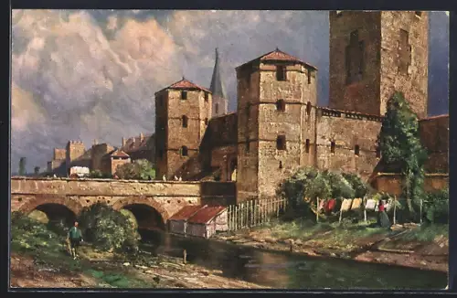 Künstler-AK München, Sendlinger Tor