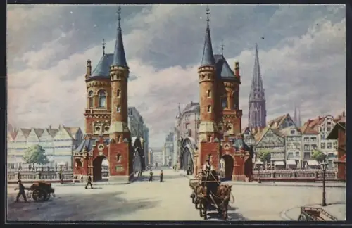 Künstler-AK Hamburg, Brooksbrücke