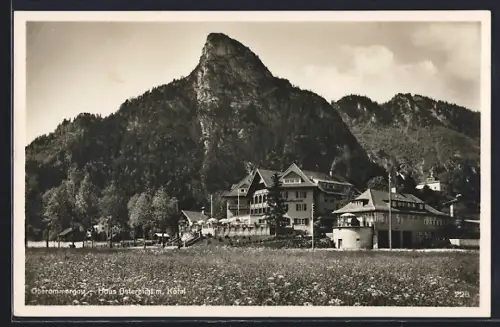 AK Oberammergau, Kurhaus Osterbichl mit Kofel