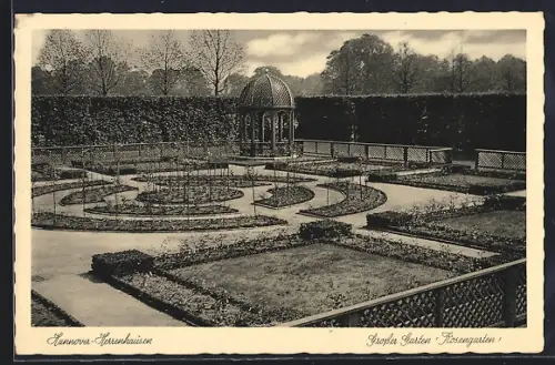 AK Hannover-Herrenhausen, Grosser Garten, Rosengarten