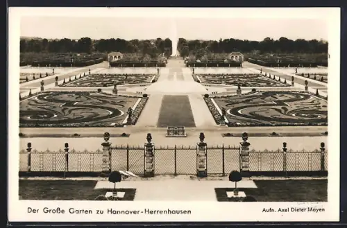 AK Hannover-Herrenhausen, Der Grosse Garten