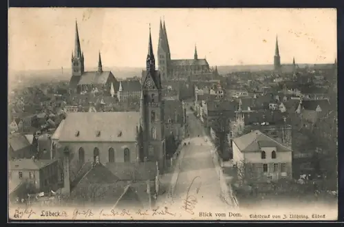 AK Lübeck, Blick vom Dom