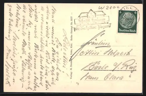 AK Kiel, Panorama vom Rathausturm