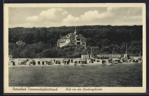 AK Timmendorferstrand, Blick von der Landungsbrücke
