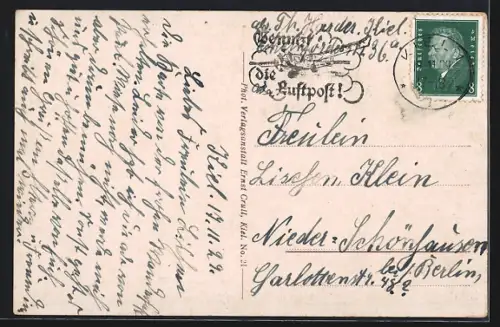 AK Kiel, Ortsansicht mit Nikolaikirche