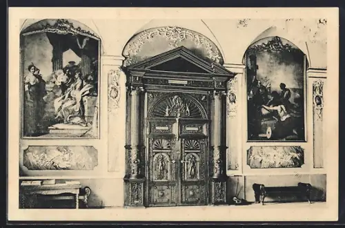 AK Lübeck, Rathaus, Tür im Audienzsaal des Senats