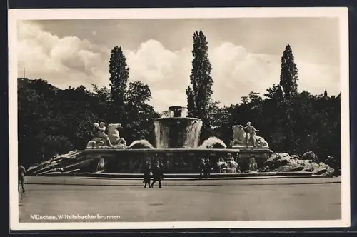 AK München, Wittelsbacherbrunnen
