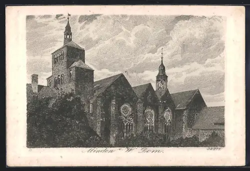 Künstler-AK Minden i. W., Dom