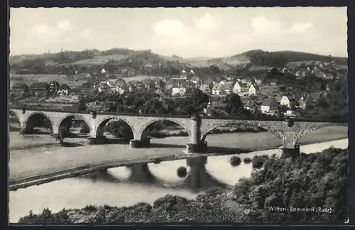 AK Witten-Bommern /Ruhr, Steinbrücke über die Ruhr