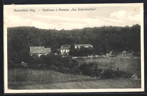 AK Marienthal /Rhg., Gasthaus und Pension Zur Schleifmühle, Inh. Jac. Ober