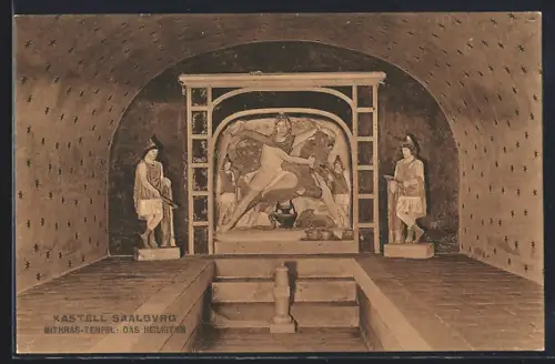 AK Saalburg / Taunus, Mithras-Tempel im Kastell Saalburg