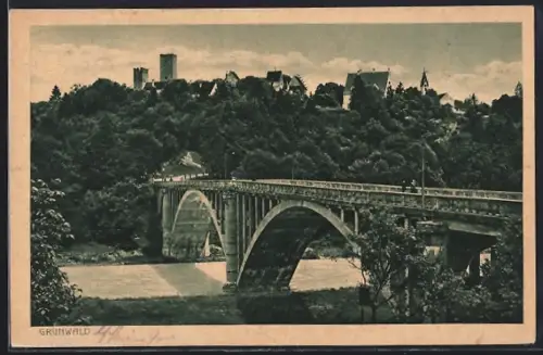 AK Grünwald b. München, Brücke