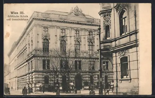 AK Wien, Städtische Schule und Gemeindehaus