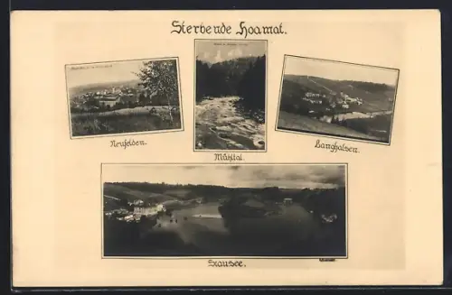 AK Neufelden, Ortsansicht, Mühltal, Landhalsen und Stausee